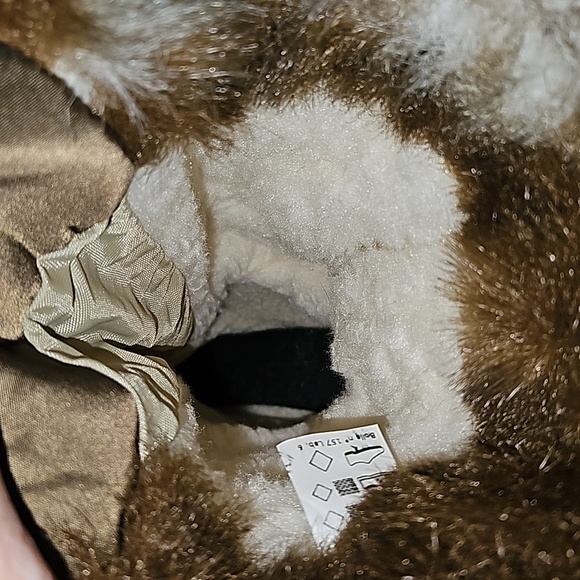 Pajar tobogan brown and black boots with fleece lined faux fur size 38 - Picture 14 of 14